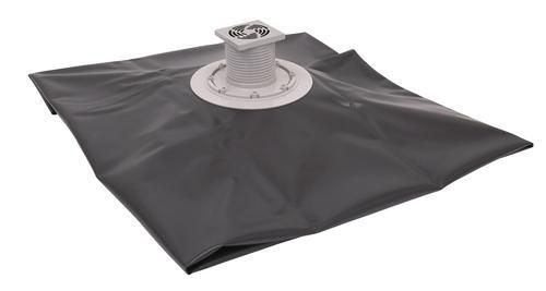 Bonde de douche avec film d'étanchéité 120x120 pour receveur à carreler TBS01 réf. 0205391