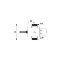 Robinet temporisé Tempostop pour douche sans réglage de débit raccordement mâle male 20 x 27 débit 12 litres par minute : réf. 749000