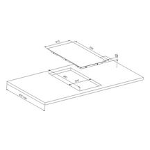 Domino MT+ vitrocéramique touches sensitives et minuterie