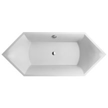 Baignoire SQUARO duo hexagonale 1900x800 blanc réf. UBQ190SQR6V-01