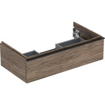 Meuble sous lavabo 90 cm Geberit iCon 1 tiroir Noyer Carya