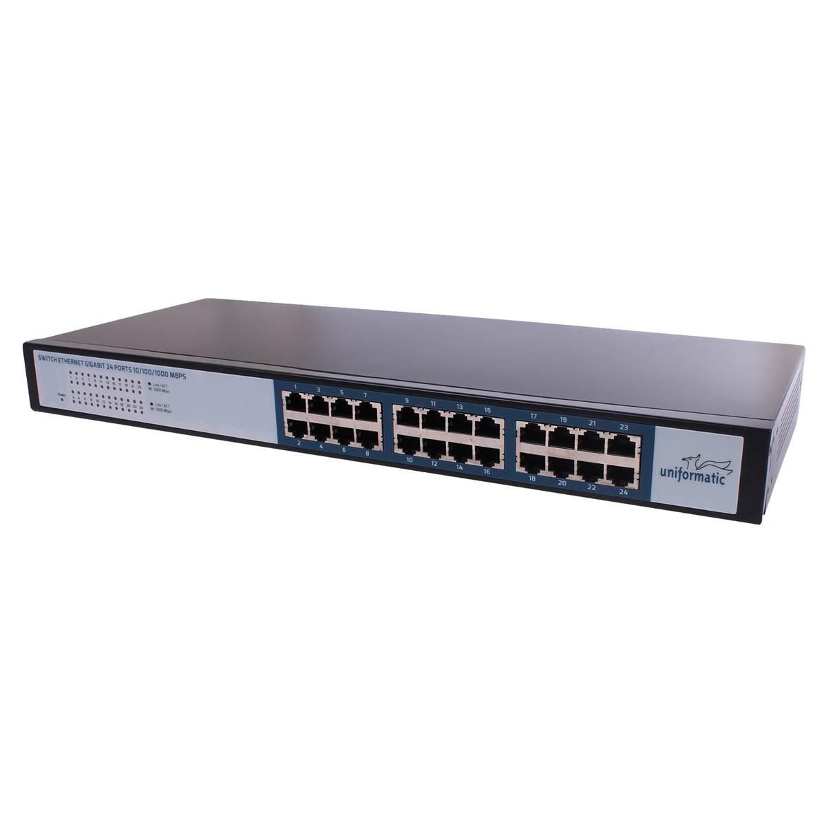 Switch rackable 24 ports 10/100/1000 Mbps Réf. 61450