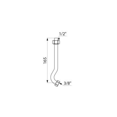 Tubulure pour urinoir JACOB DELAFON Coquille 2 sans effet d'eau : réf. 754000