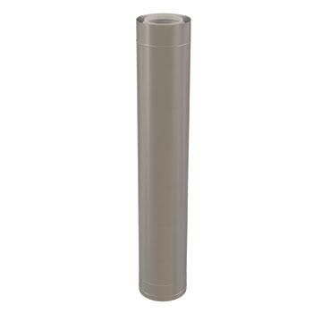 Conduit Chemilux Condensation  pour montage extérieur diamètre 125/185mm PP/inox longueur 500mm avec joint peroxyde.