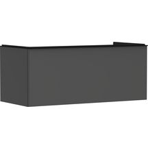 hansgrohe Xelu Q Meuble bas 1180/550 pour lavabo à poser Xelu Q avec 1 tiroir, caisson Gris mat, Finition de la poignée: Noir mat