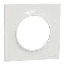 Odace plaque styl blanc 1 poste Réf S520702