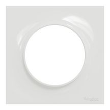 Odace plaque styl blanc 1 poste Réf S520702