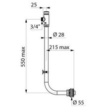 Kit Tempoflux apparent pour cuvette WC traditionnelle ou enfantine sans robinet d'arrêt : réf. 761004