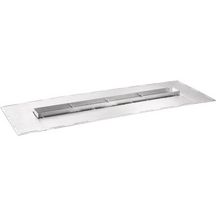 Caniveau plat Rivage à garnir en acier inox pour douche italienne, cuve de dimensions 600x70mm, de profondeur 25mm, Evacuation orientable D50mm réf. RG60G