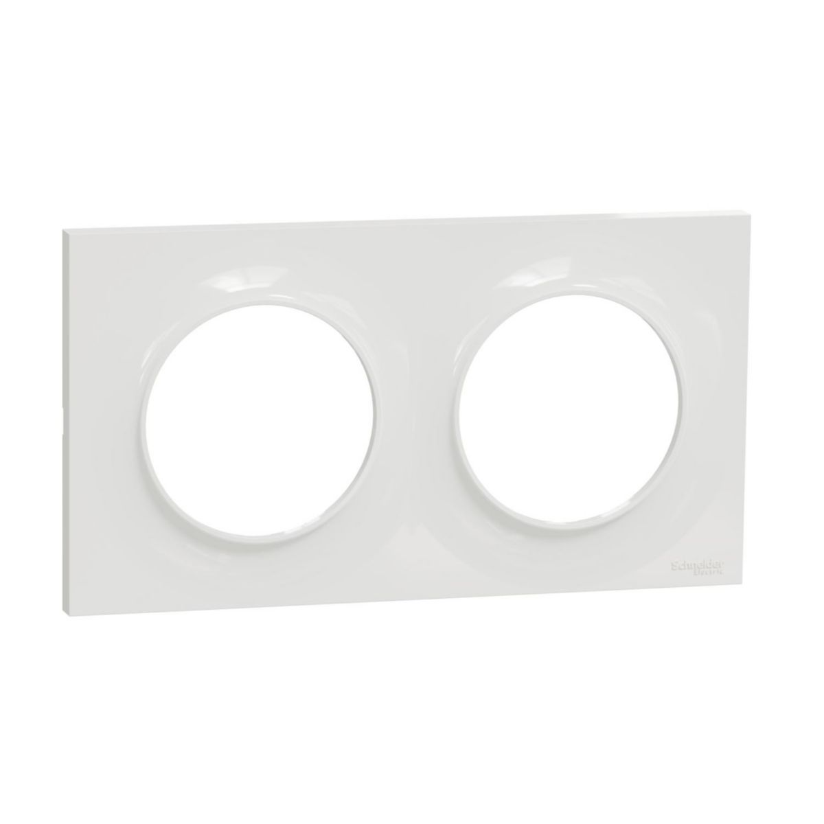 Odace plaque styl blanc 2 postes Réf S520704