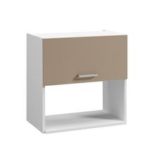 Meuble haut niche-four ONELIA 60 cm 1 abattant, Argile