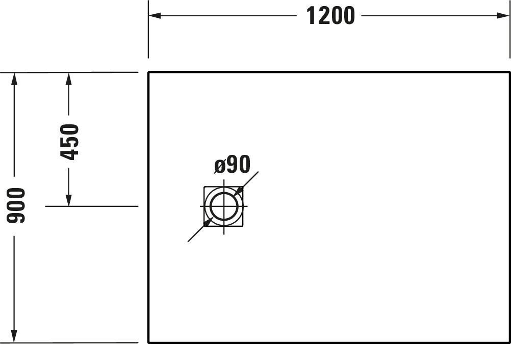 Receveur de douche Sustano 1200x900 mm Rectangulaire Cream Mat, Réf : 720277620000000