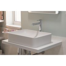 hansgrohe Xuniva Q Vasque à poser 550/400 sans trou pour robinet ni trop-plein, SmartClean, Blanc