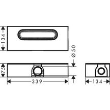 hansgrohe uBox universal Corps d'encastrement pour caniveau de douche linéaire pour installation standard