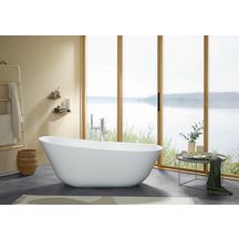 Baignoire Theano en îlot Curved Edition, 1700 x 750 mm, Blanc réf: 4505065