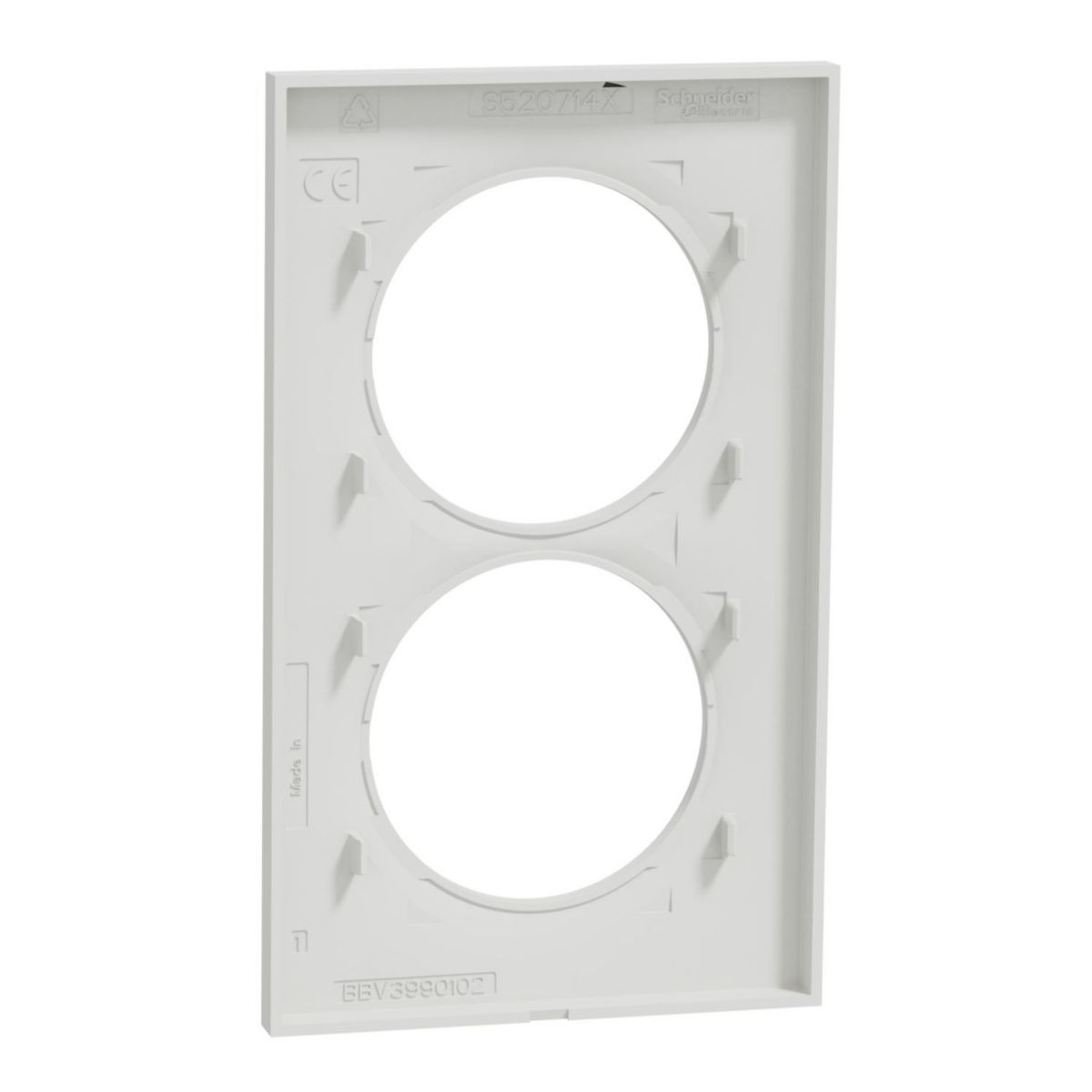 Odace style plaq blanc 2p57 s520714