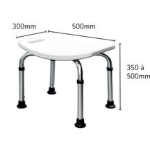 Tabouret de douche sur pied AKW INTERNATIONAL réf. 02300-LS