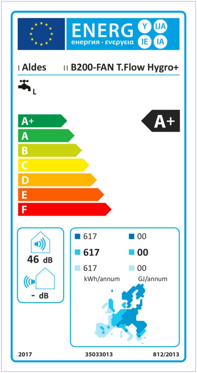 Chauffe-eau thermodynamique T.Flow Nano 100 L Fan pour la maison individuelle - Réf 11023394