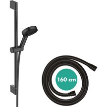 hansgrohe Pulsify Select S Set de douche 105 3jet Relaxation avec barre C 65 cm, Noir mat