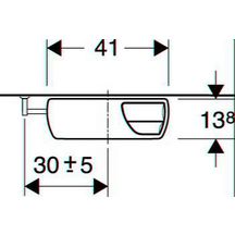 Réservoir indépendant 2 touches basse position blanc Réf. 140.317.11.1