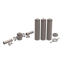 Kit étage pour système collectif concentrique 3CET diamètre 200/300 avec piquage 80/125 pour 2 Appareils à 180°