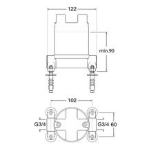 Box d'encastrement pour bain douche mono Colonne réf. PD29000