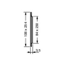 Grille rectangulaire à fermeture rectangulaire / extra plate / blanche / sans moustiquaire PVC PB101