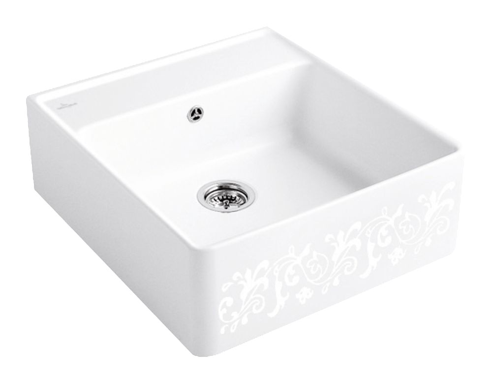 Evier TRADITION 1 CUVE white pearl ceramicplus réf. 632061KT