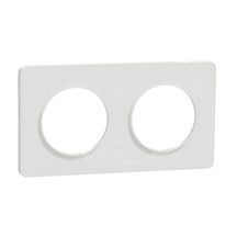 Odace plaque touch blanc 2 postes Réf S520804