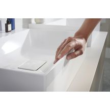 hansgrohe Xevolos E Lavabo à poser 600/480 sans trop plein ni trou pour robinet, SmartClean, Blanc