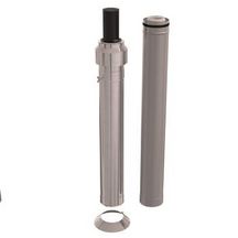 Rolux 3CEP Condensation kit terminal 80/130 inox hauteur 2500mm.