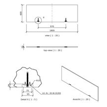 Tablier de baignoire Wedi Bathboard 1800x600x20mm Réf. 073820100