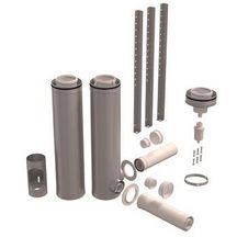 Kit départ Rolux 3CEP Condensation diamètre 160/250mm 2 appareils à 90° support trépied.