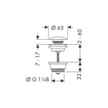 hansgrohe Bonde Push-open, Bronze brossé