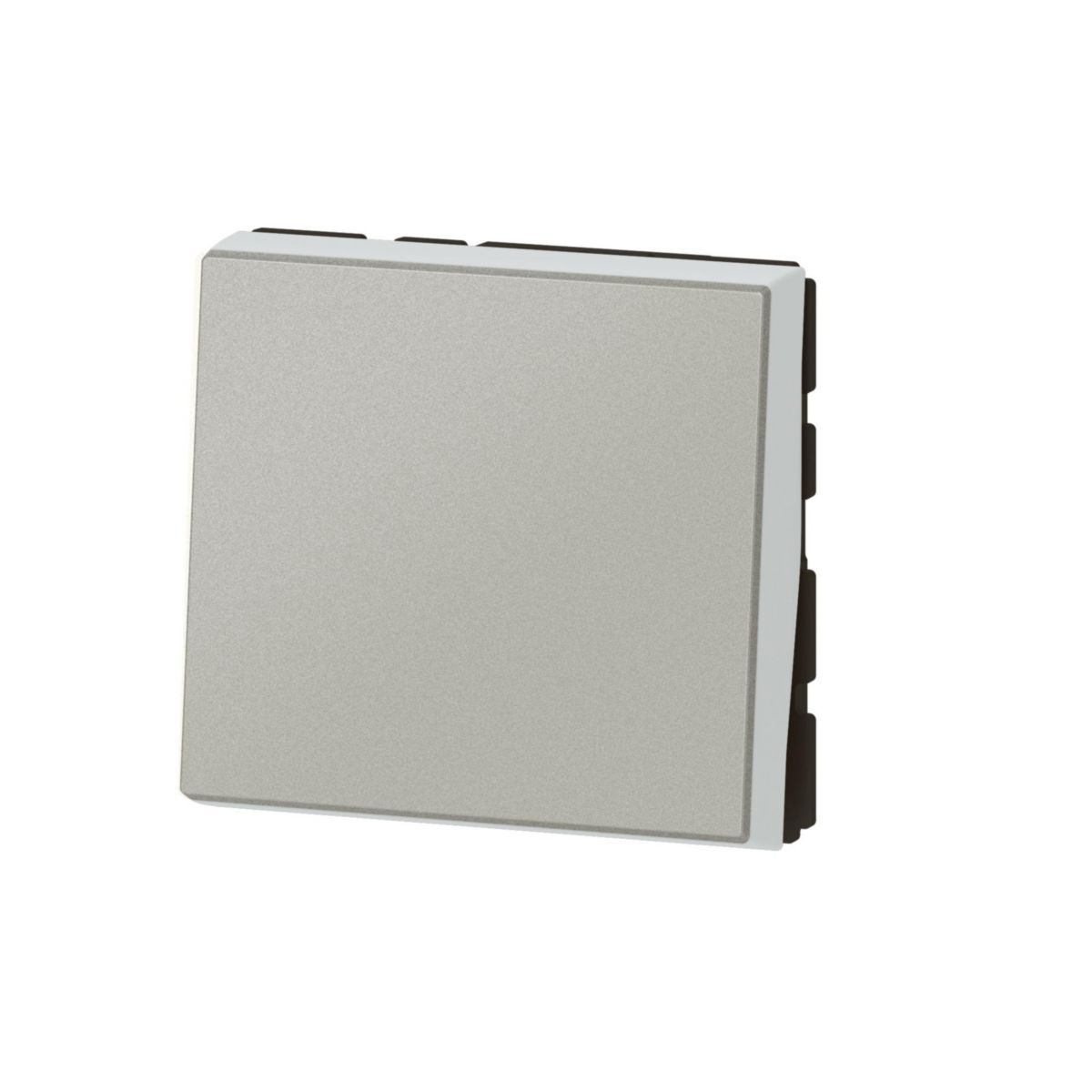 Legrand - poussoir ou inverseur 6A 2 Modules alu Réf. 079240L