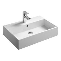 Lavabo STRADA 60 cm à poser rectifié ou à fixer au mur autoportant : Réf. K077801