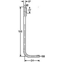 Tuyau diamètre 32 pour cuvette au sol Gébérit réf. 119.504.11.1