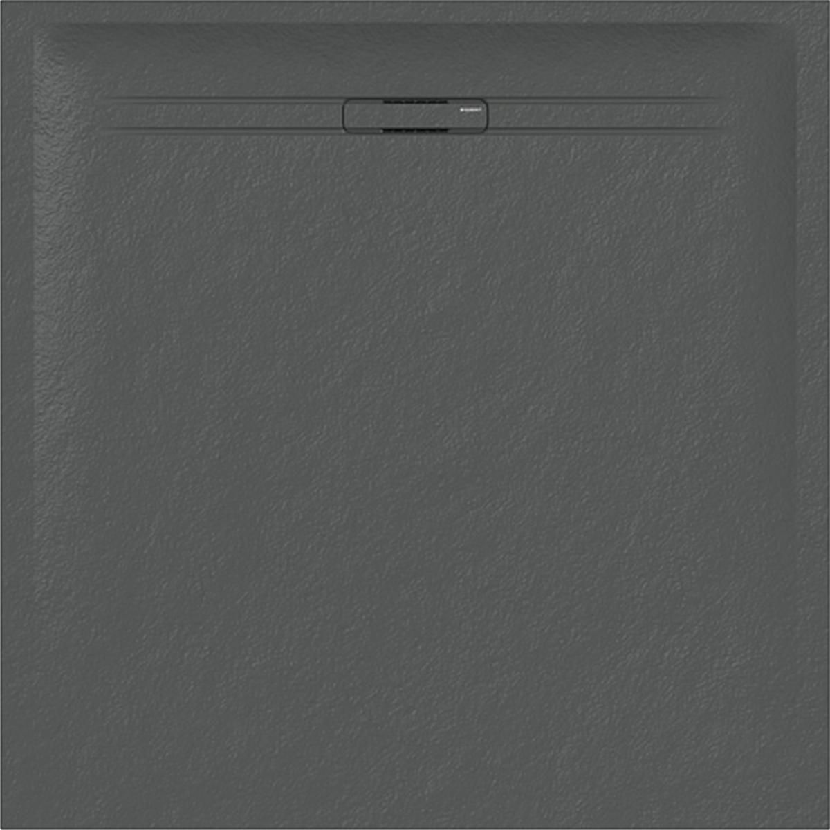 Receveur de douche carré Sestra à poser/à encastrer 90x90cm graphite Réf. 550.270.00.2