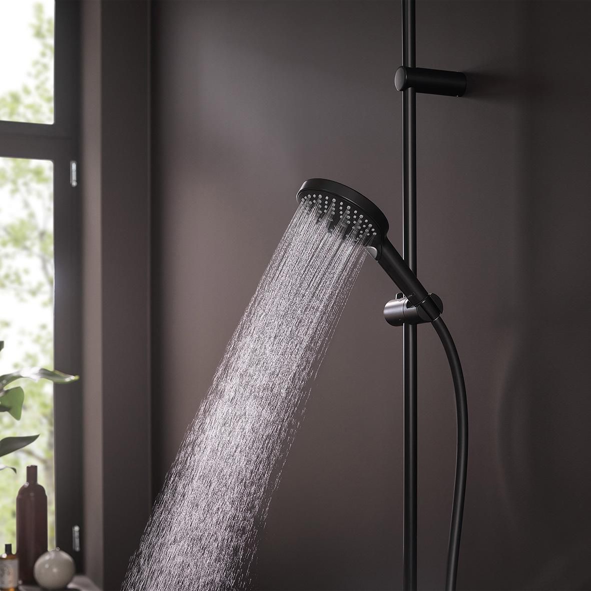 hansgrohe Raindance Select S Douchette à main 120 3jet PowderRain, Noir mat