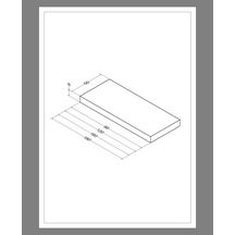 Plan   Alterna Zao Bois épais 9cm chêne fumé 90 cm