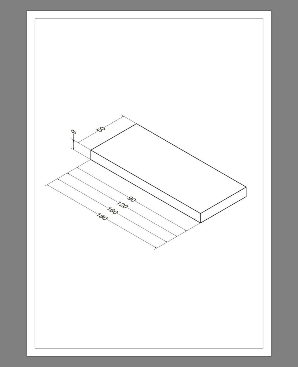 Plan   Alterna Zao Bois épais 9cm chêne fumé 90 cm