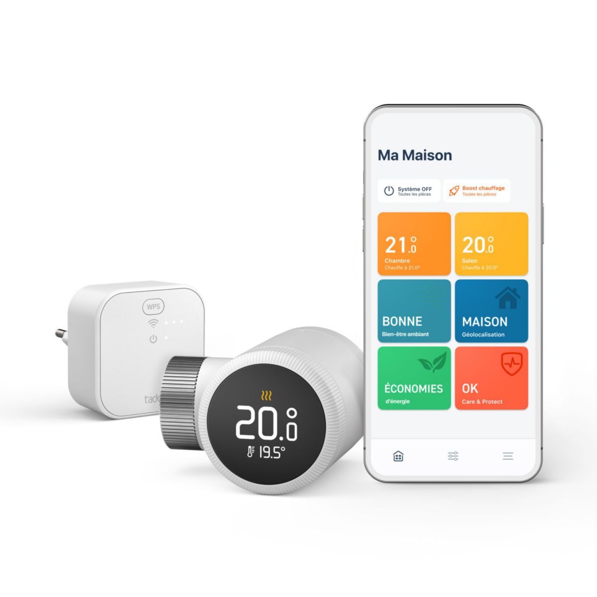 Tête Thermostatique Intelligente - kit de démarrage X  avec Bridge Réf. VX-SRT02-TBR02-TC-ML-00