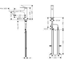 hansgrohe Zesis M33 Mitigeur de cuisine 160, douchette extractible, 2jet, sBox, Chrome