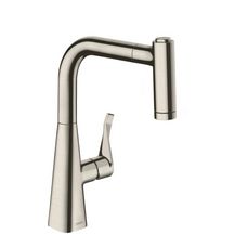 hansgrohe Metris M71 Mitigeur de cuisine 220, avec douchette extractible 2 jets, Chromé