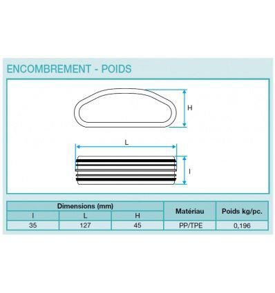 Raccord OPTIFLEX étanche ovale (sac de 10)  11091861