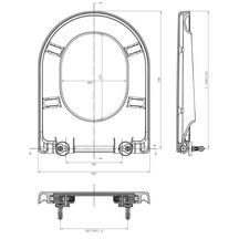 Abattant Alterna DAILY O pour cuvette suspendue standard