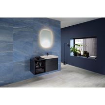 Miroir LED Geberit Option Oval, avec éclairage indirect, 60x80cm