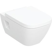 Wc suspendu à fond creux Renova Plan - semi-caréné - Rimfree - avec abattant Wc - 54 cm - blanc Réf. 500.816.00.1