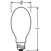 Lampe à décharge Vialox NAV-E/I 70W E27 - Réf. 015590