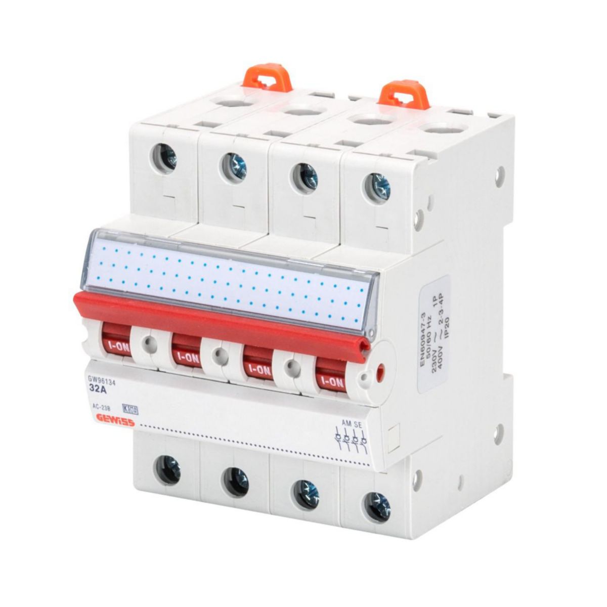 Interrupteur-sectionneur - 2p 40a 415v - 2 modules Réf / GW96115